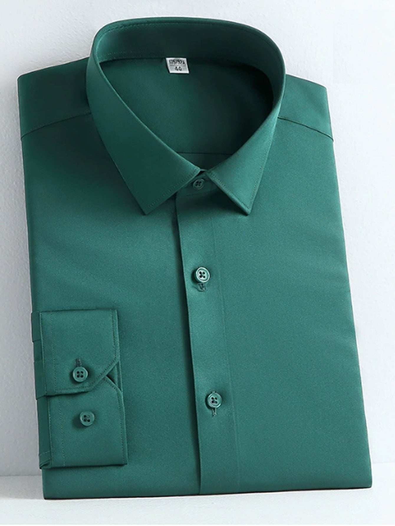 Youth Men'S Casual Long Sleeve Shirt | Square Neck, Button Details, All-Season, Slight Stretch Fabric, Skinny Fit