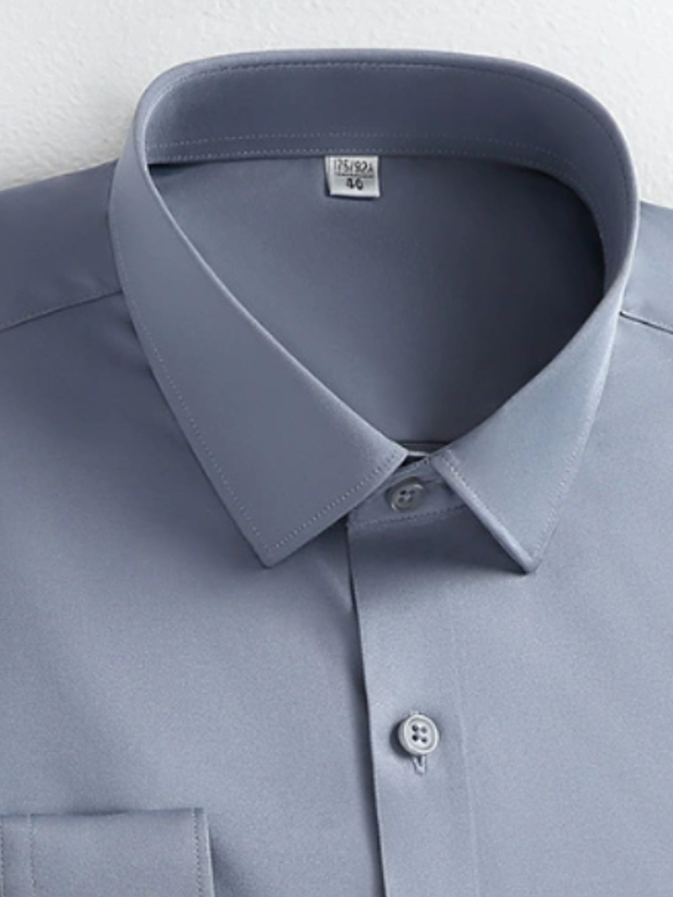 Youth Men'S Casual Long Sleeve Shirt | Square Neck, Button Details, All-Season, Slight Stretch Fabric, Skinny Fit