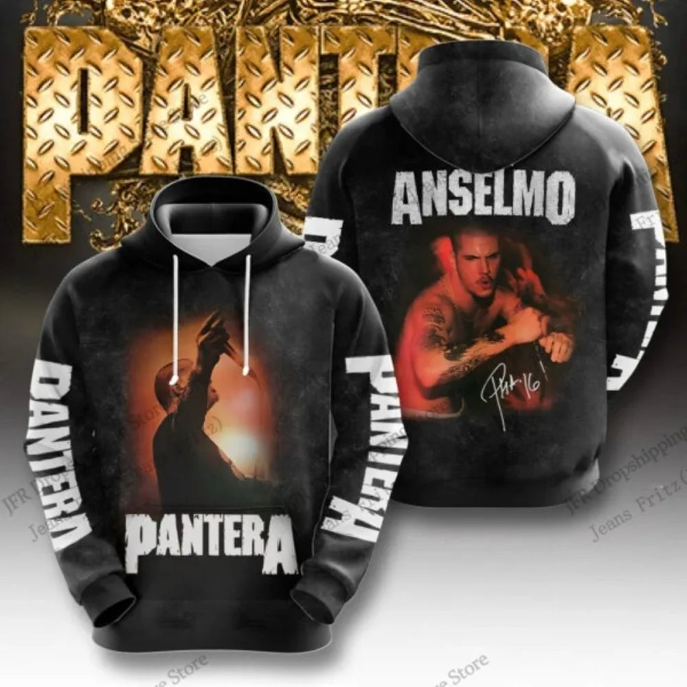 Retro Rock Pantera Band 3d Print Hoodie Men Women Fashion Hoodies Hip Hop Oversized Hoodie Sweatshirt Women Coat Women Tracksuit