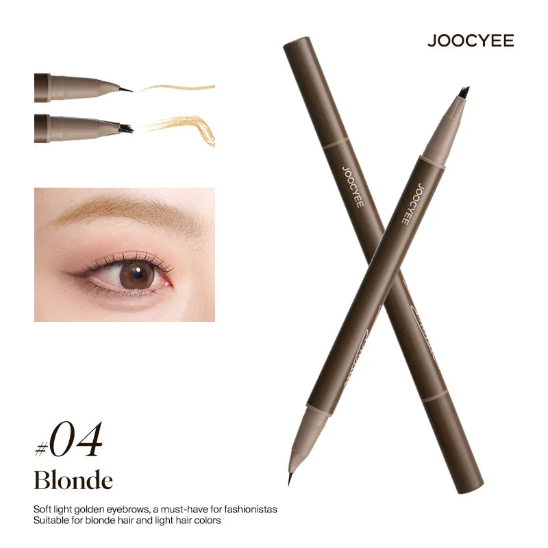JOOCYEE Double Headed Brow Pencil  Dual-Head Design Wild Natural Eyebrows Smooth Long-Lasting