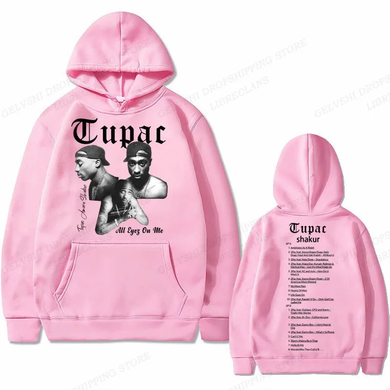 Tupac 2pac Hoodie Men Women Sweatshirt Print Unisex Streetwear Hip Hop Style Autumn Winter Fashion Hip Hop Tops Clothes Male