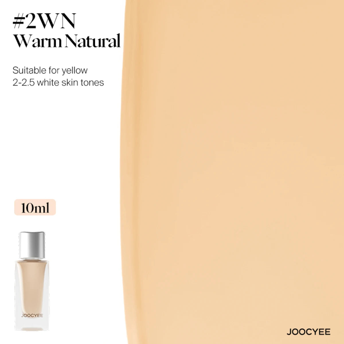 JOOCYEE "Little Silver Cap" Foundation Elastic Long-Lasting Dynamic Skin-Adaptive  Waterproof & Sweatproof