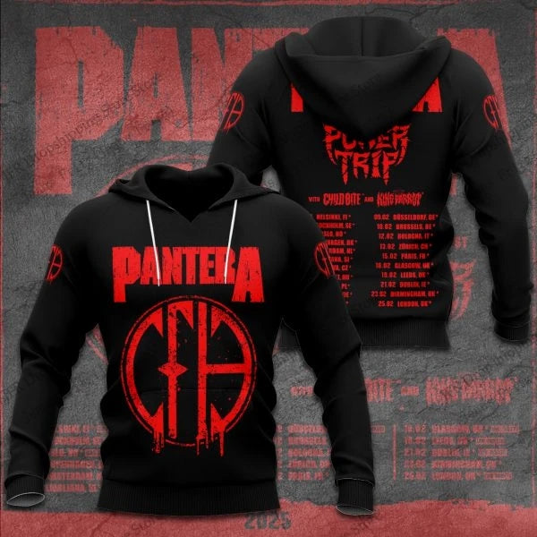 Retro Rock Pantera Band 3d Print Hoodie Men Women Fashion Hoodies Hip Hop Oversized Hoodie Sweatshirt Women Coat Women Tracksuit