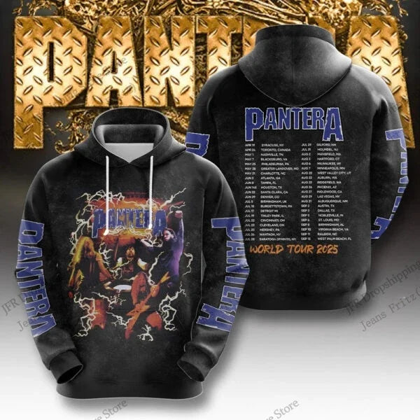 Retro Rock Pantera Band 3d Print Hoodie Men Women Fashion Hoodies Hip Hop Oversized Hoodie Sweatshirt Women Coat Women Tracksuit