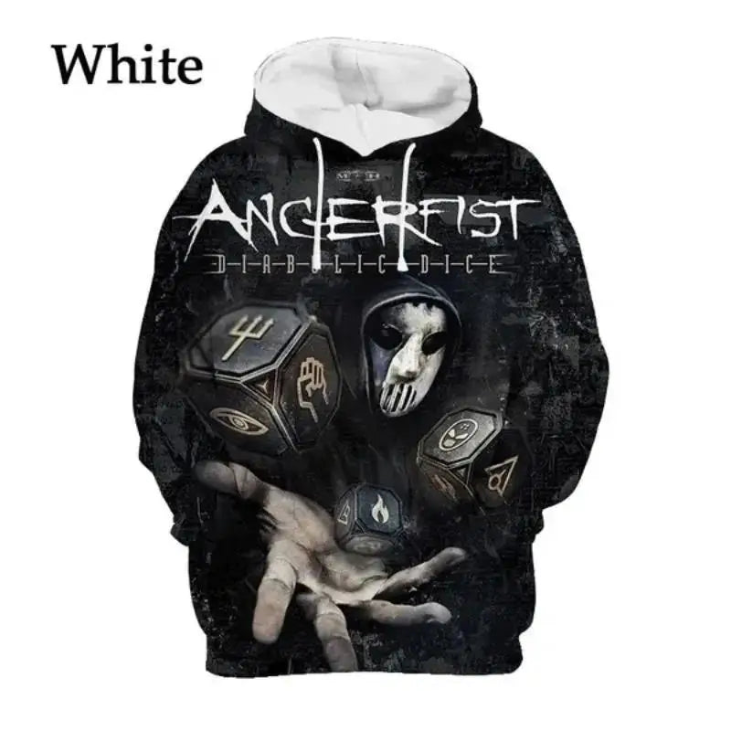 DJ Angerfist Hoodie Hip Hop Personality Autumn and Winter Sweatshirts Men's Women's Clothing Quality Haikyuu Hoodies