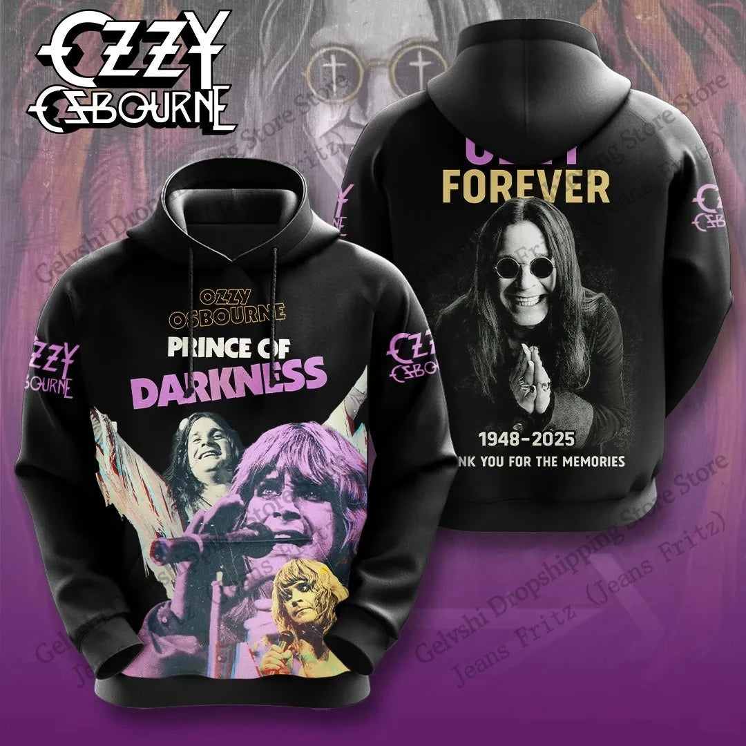 Vintage Rock Band Ozzy Osbourne 3d Print Hoodie Men Women Fashion Hoodie Sweatshirt Music Tracksuit Mens Hoodie Winter Clothes