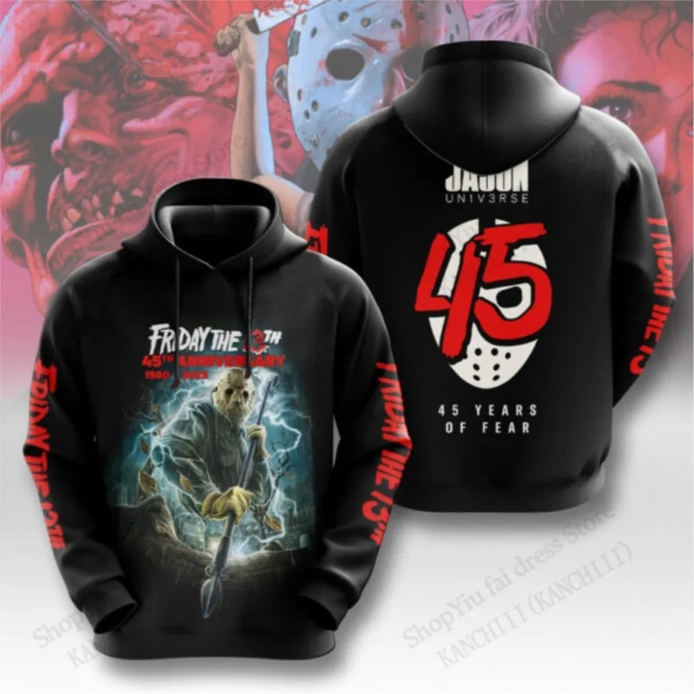 Friday The 13th Jason Voorhees 3d Print Graphic Hoodies Men Women Fashion Halloween Hoodie Sweatshirt Coat Women Sweats Clothing