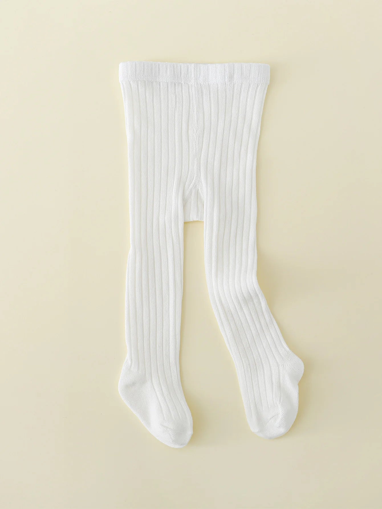 1-Piece Baby Girl's Simple Basic Vertical Stripesd Bottoming Pantyhose, Suitable for Girls' Daily Life