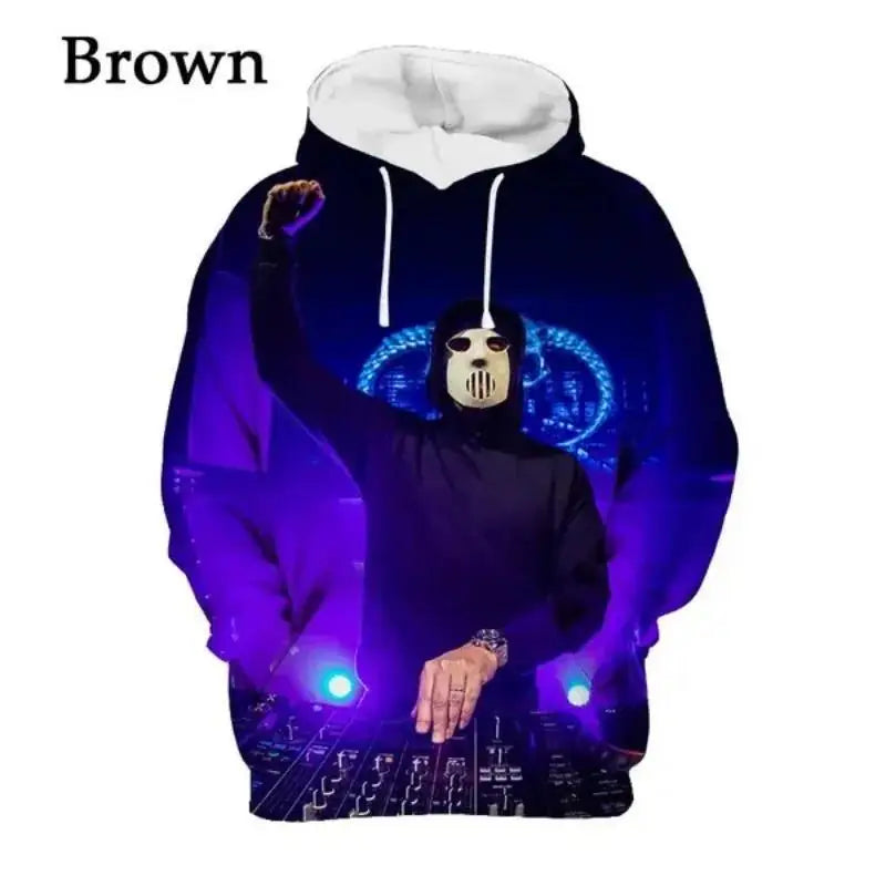 DJ Angerfist Hoodie Hip Hop Personality Autumn and Winter Sweatshirts Men's Women's Clothing Quality Haikyuu Hoodies