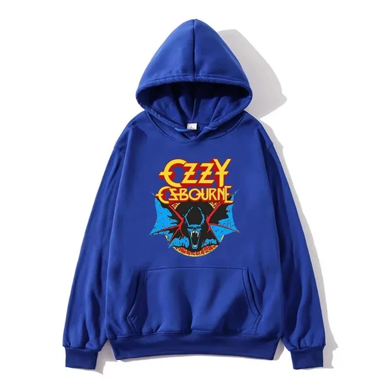 2025 Ozzy Osbourne Hoodies Long-sleeved Soft Vintage Retro Sweats Men Hoodies Fashion Letter Printed Graphic Sweatshirts Loose C