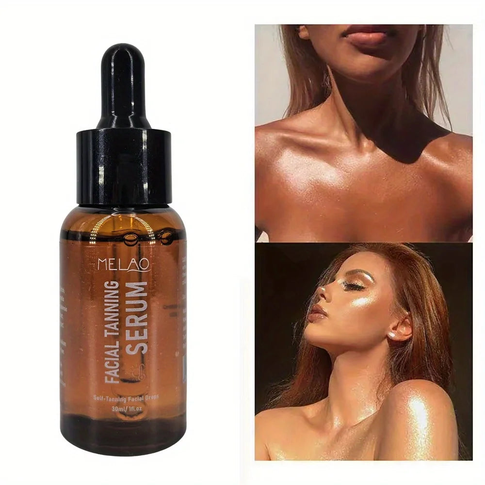 GZE Tanning Drops Gentle Moisturizing Wheat SKin Tone Liquid Bronzing For Face And Body Long Lasting Tanning Serum