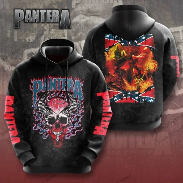 Retro Rock Pantera Band 3d Print Hoodie Men Women Fashion Hoodies Hip Hop Oversized Hoodie Sweatshirt Women Coat Women Tracksuit