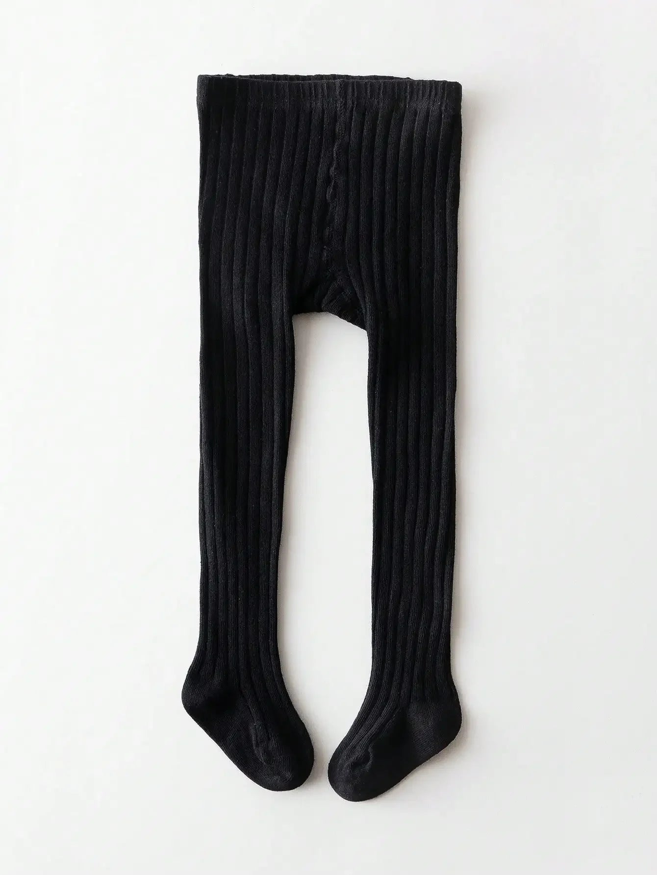 1-Piece Baby Girl's Simple Basic Vertical Stripesd Bottoming Pantyhose, Suitable for Girls' Daily Life