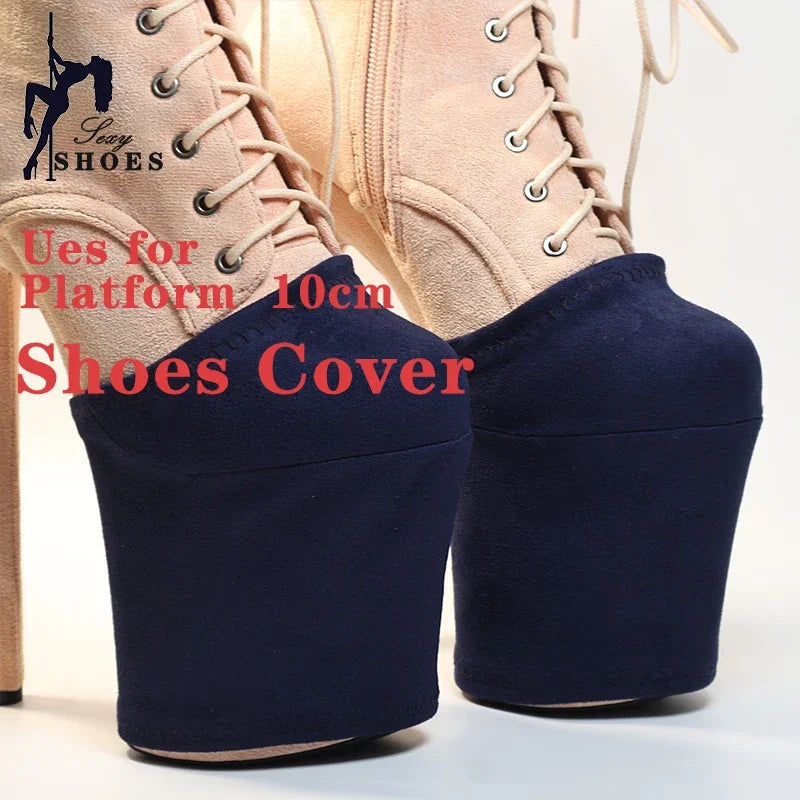 Shoes Cover 20CM High Heels Super High Heels Cover Pole Dancing Boots Protection Cover Training Protector Shoes Wear-Resist