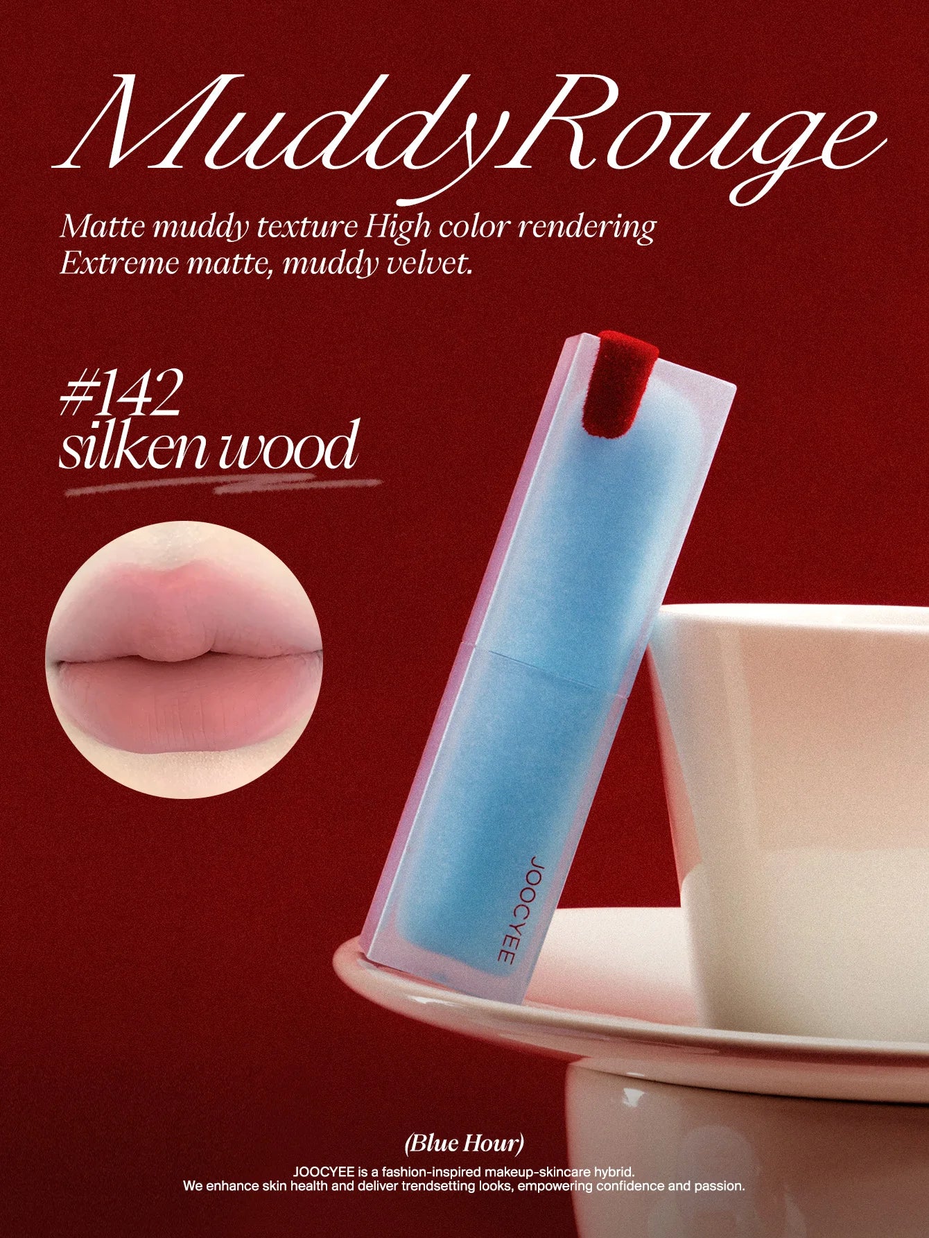 JOOCYEE BRAND MUDDY ROUGE  Limited shades of [Blue Hour]