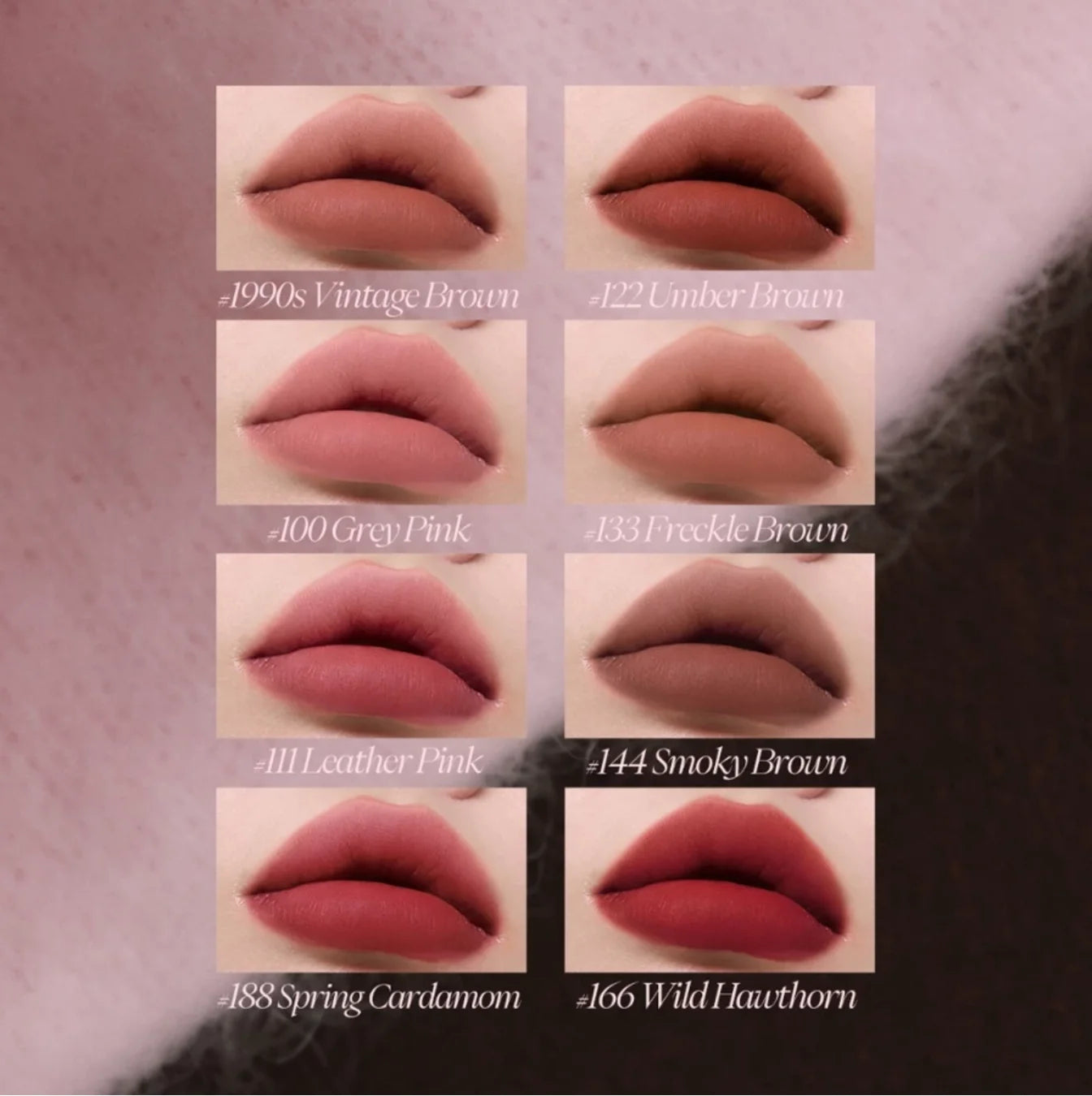 JOOCYEE Lipstick Velvet Matte Smooth Light Non-Stick Cup Non-Fading Low-Saturation Longlasting High-Coverage Lip Makeup 3g