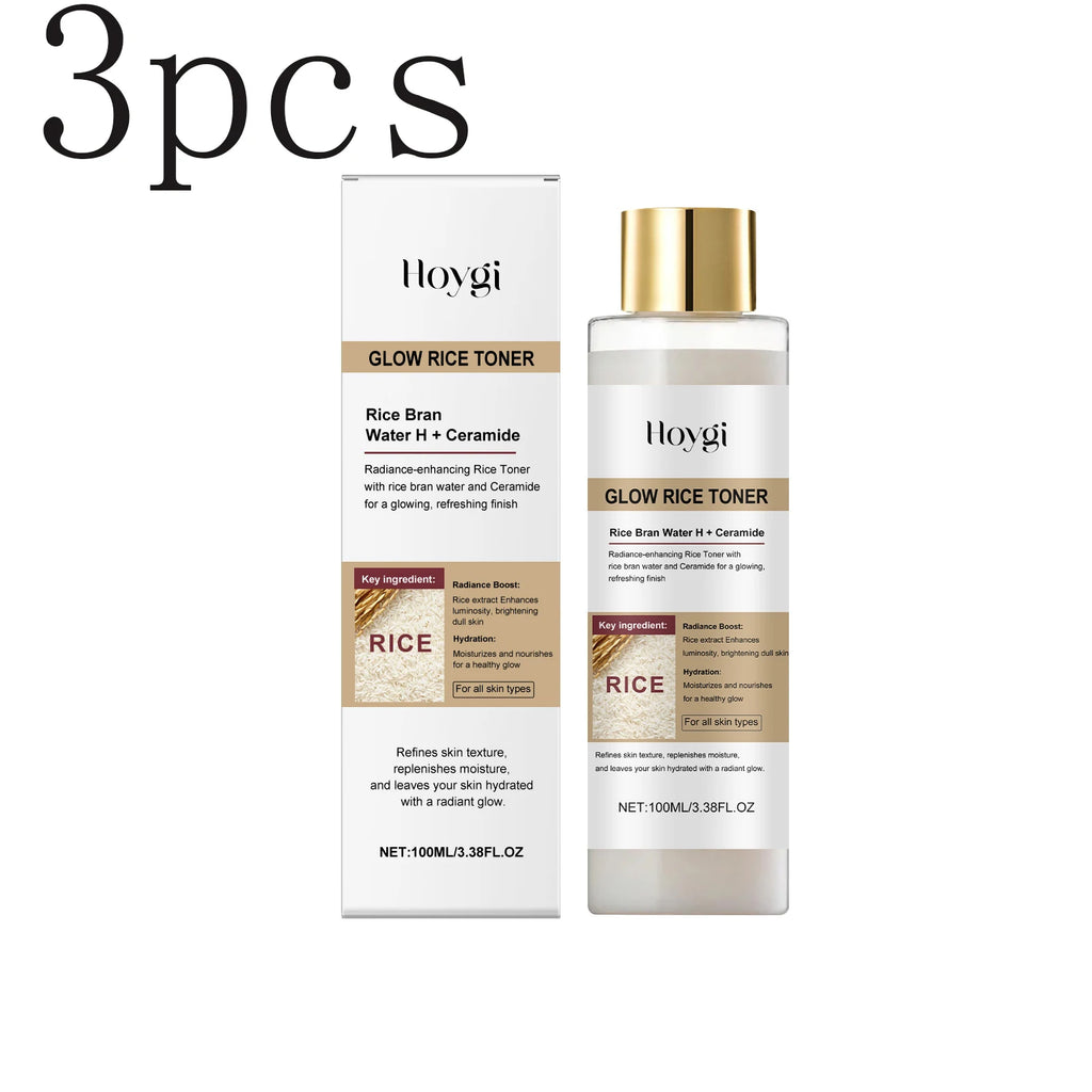Brightening Rice Toner: Hydrating & Nourishing Toner for Oil-Control & Moisture Balance, Enhances Radiance & Revitalizes Skin