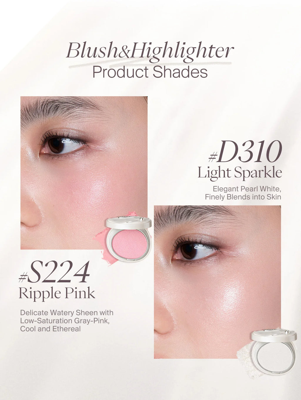 JOOCYEE New Blush and Highlighter The World is My Oyster Collection Waterproof Long Lasting