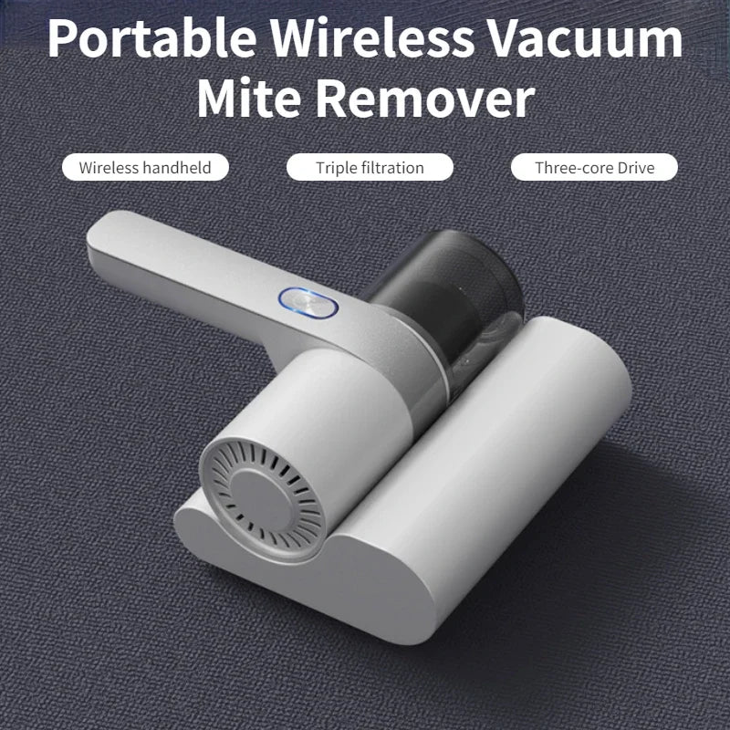 Handheld Wireless UV Mite Remover Sterilization for Mattress Sofa Carpet Clothes Powerful Cleaning