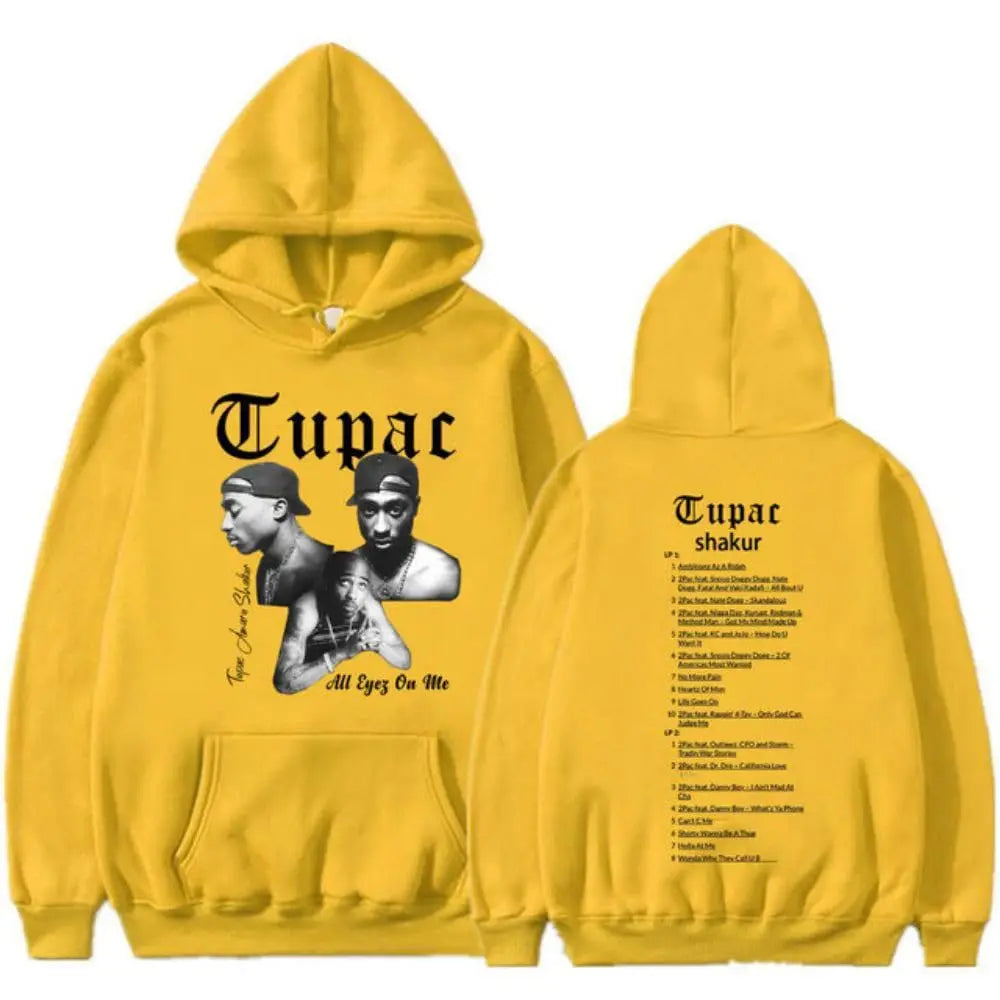 Tupac 2pac Hoodie Men Women Sweatshirt Print Unisex Streetwear Hip Hop Style Autumn Winter Fashion Hip Hop Tops Clothes Male