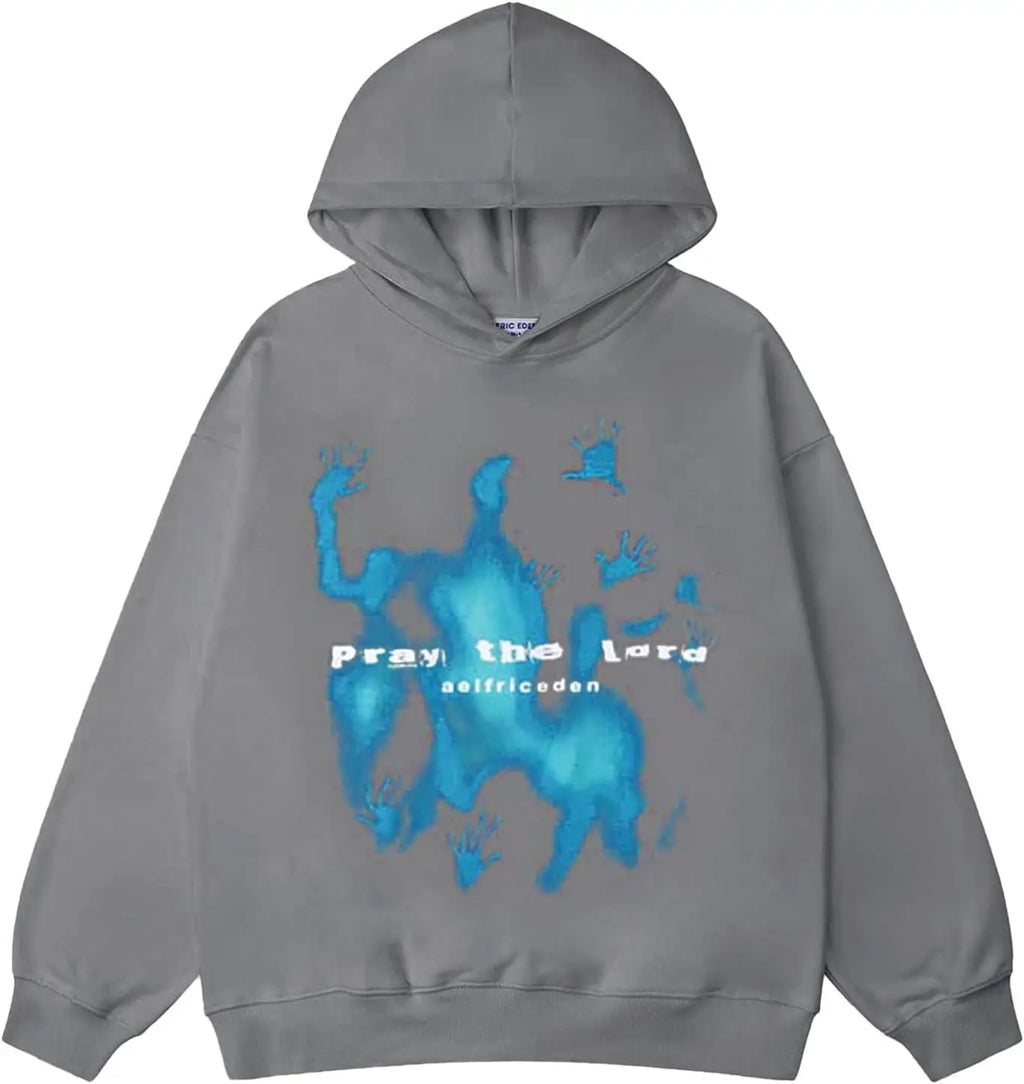 Aelfric Eden Graphic Hoodies Vintage Printed Hoodie Sweatshirt Casual Oversized Long Sleeve Streetwear Hooded Pullover Y2K