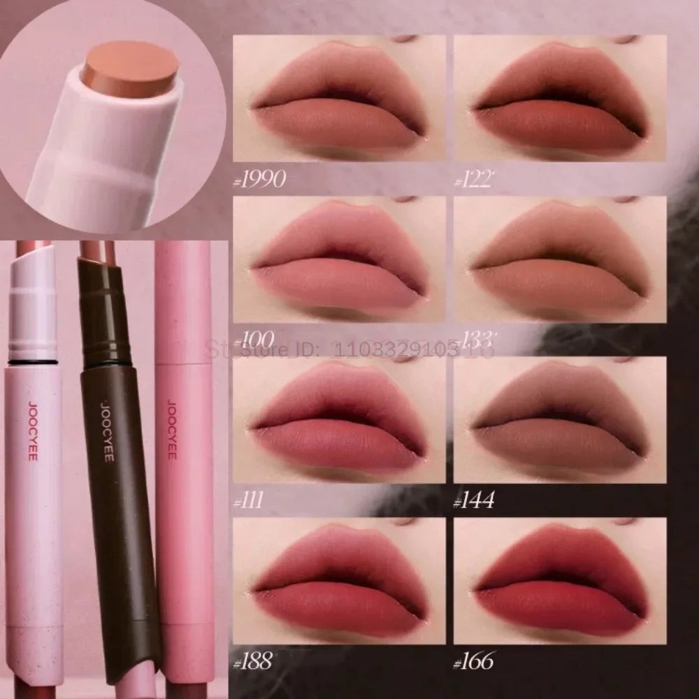 Joocyee Pink Velvet Lipstick Pen Waterproof Long Lasting Matte Non-stick Cup Easy Color Lip Gloss 8 color Beauty Makeup Cosmetic