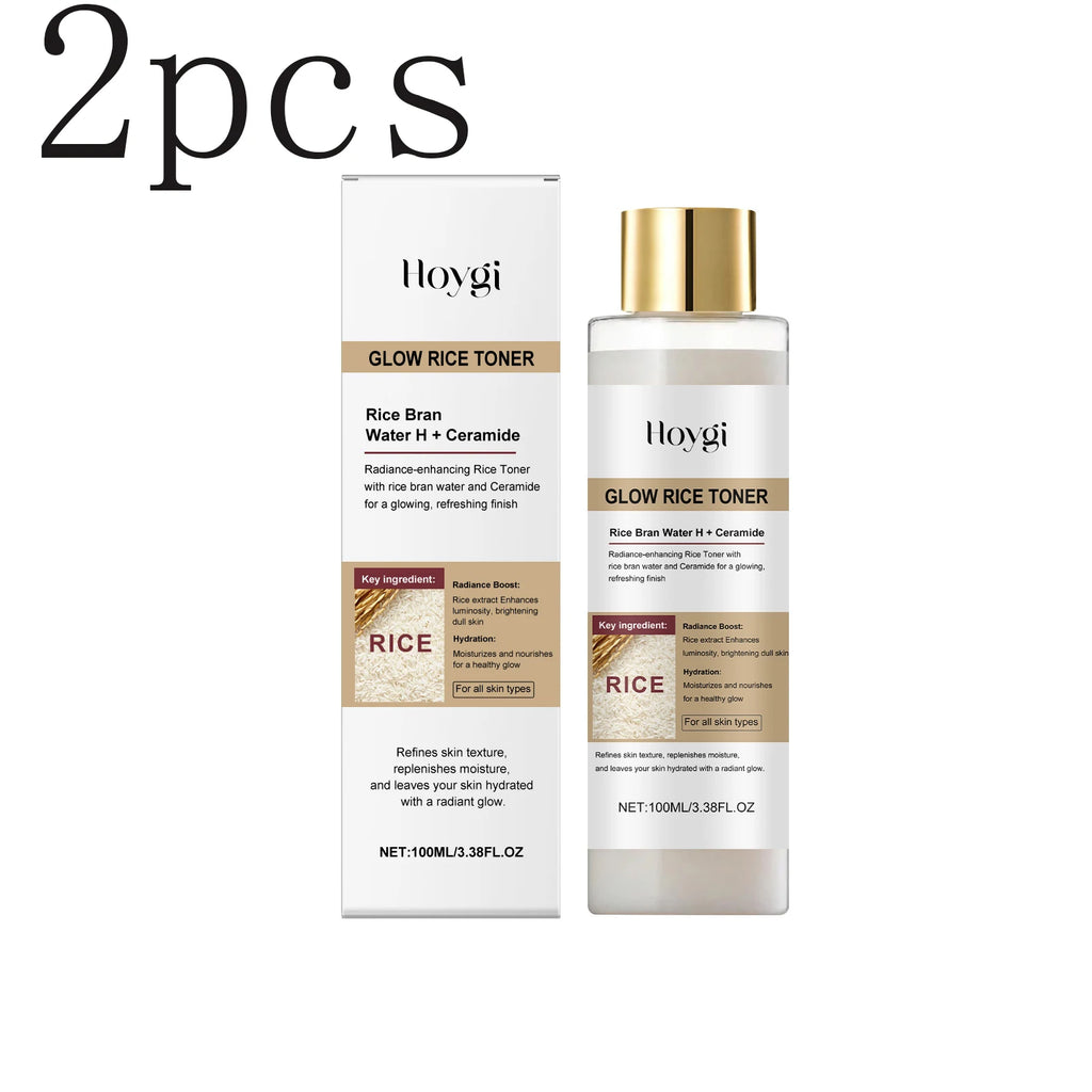 Brightening Rice Toner: Hydrating & Nourishing Toner for Oil-Control & Moisture Balance, Enhances Radiance & Revitalizes Skin