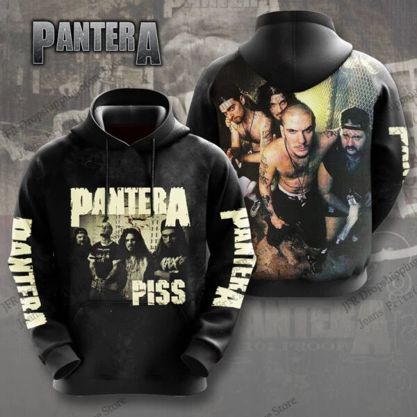Retro Rock Pantera Band 3d Print Hoodie Men Women Fashion Hoodies Hip Hop Oversized Hoodie Sweatshirt Women Coat Women Tracksuit