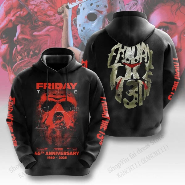 Friday The 13th Jason Voorhees 3d Print Graphic Hoodies Men Women Fashion Halloween Hoodie Sweatshirt Coat Women Sweats Clothing