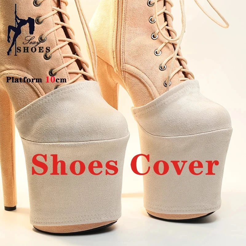 Shoes Cover 20CM High Heels Super High Heels Cover Pole Dancing Boots Protection Cover Training Protector Shoes Wear-Resist