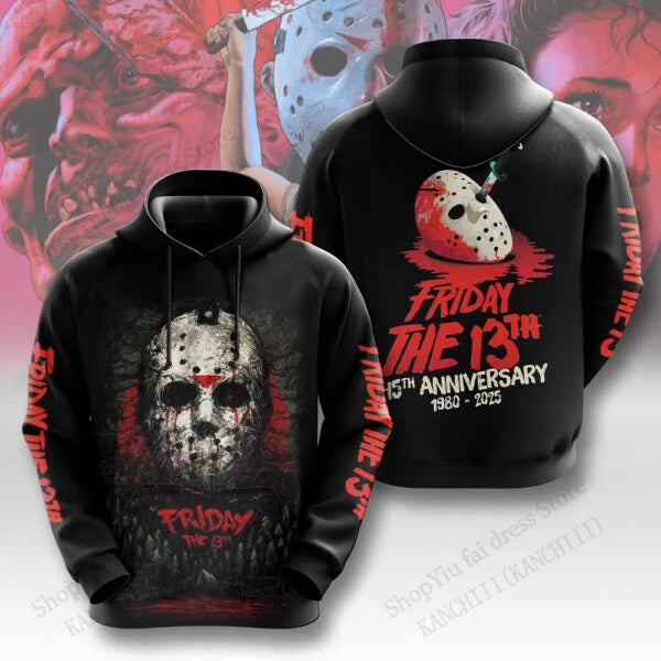 Friday The 13th Jason Voorhees 3d Print Graphic Hoodies Men Women Fashion Halloween Hoodie Sweatshirt Coat Women Sweats Clothing