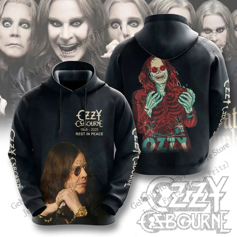 Vintage Rock Band Ozzy Osbourne 3d Print Hoodie Men Women Fashion Hoodie Sweatshirt Music Tracksuit Mens Hoodie Winter Clothes