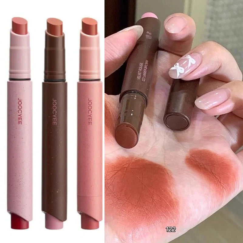Joocyee Pink Velvet Lipstick Pen Waterproof Long Lasting Matte Non-stick Cup Easy Color Lip Gloss 8 color Beauty Makeup Cosmetic