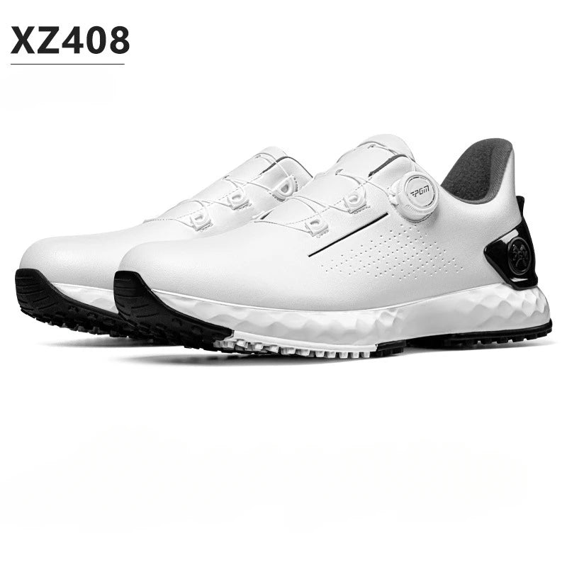 PGM Men's Golf Shoes Sneakers Comfortable Cushioning Knob Lace Waterproof and Anti Slip Height Increase XZ408