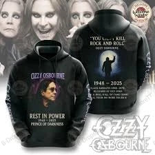 Vintage Ozzy Osbourne Band 3D Print Hoodie Men Women Fashion Casual Hoodies Sweatshirt Rock Breathable Tracksuits Men's Clothing