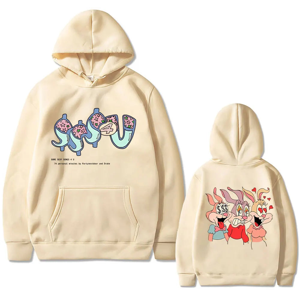 Famous Rapper PARTYNEXTDOOR & Drake Album Some Sexy Songs 4 U SSS4U 2025 Hoodie Men Women Hip Hop Oversized Hooded Sweatshirt