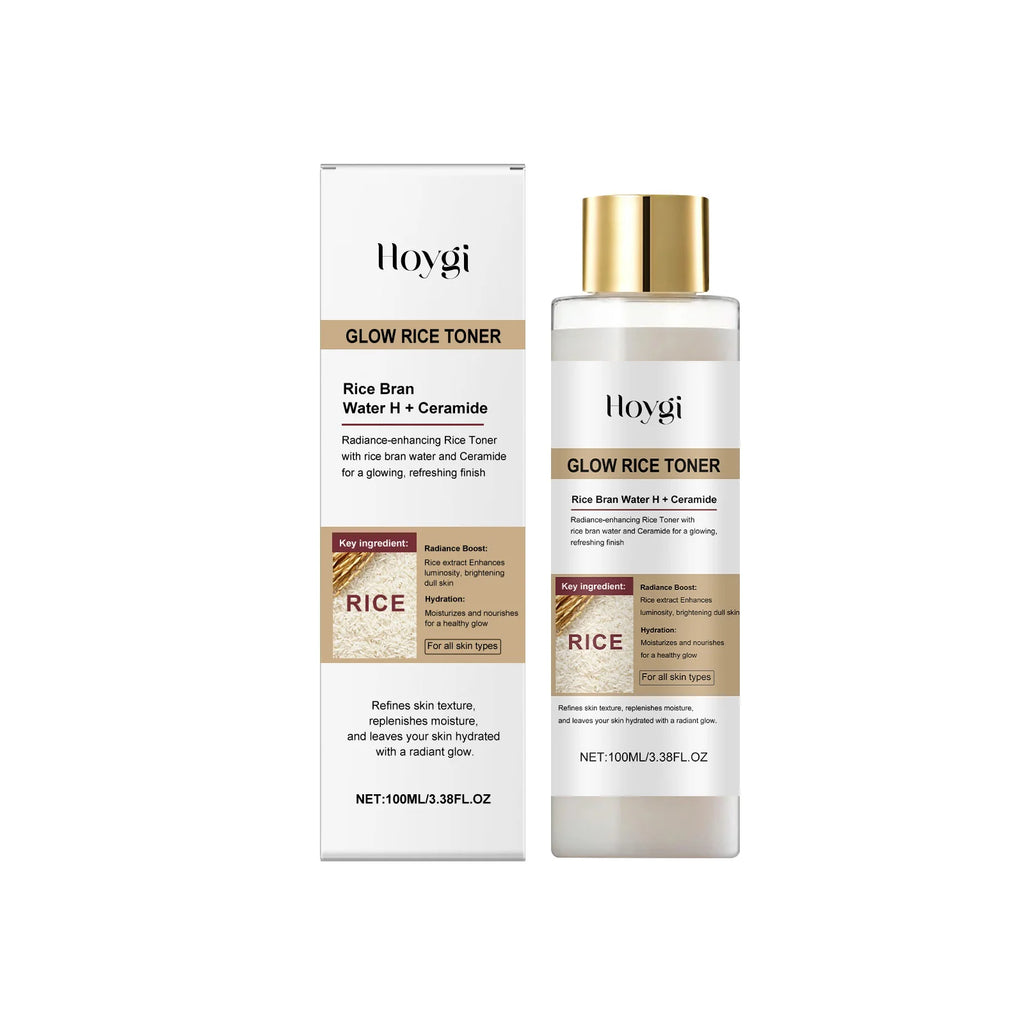 Brightening Rice Toner: Hydrating & Nourishing Toner for Oil-Control & Moisture Balance, Enhances Radiance & Revitalizes Skin