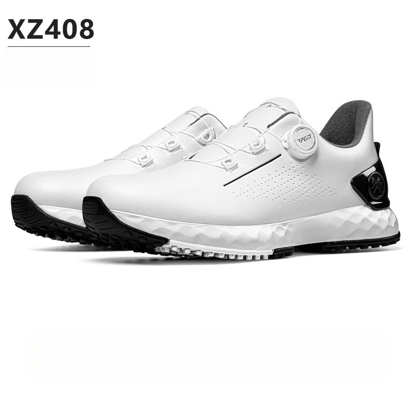 PGM Men's Golf Shoes Sneakers Comfortable Cushioning Knob Lace Waterproof and Anti Slip Height Increase XZ408
