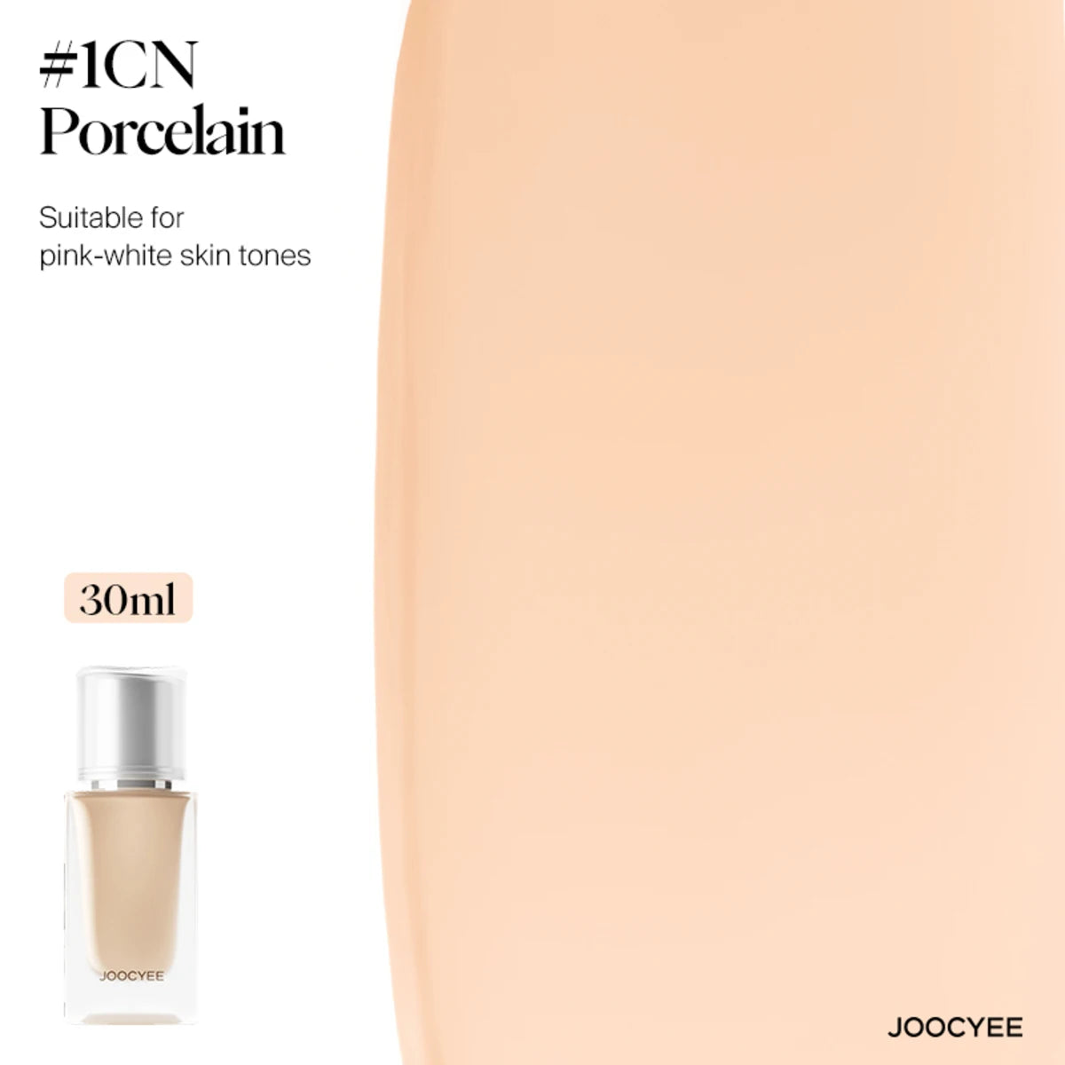 JOOCYEE "Little Silver Cap" Foundation Elastic Long-Lasting Dynamic Skin-Adaptive  Waterproof & Sweatproof