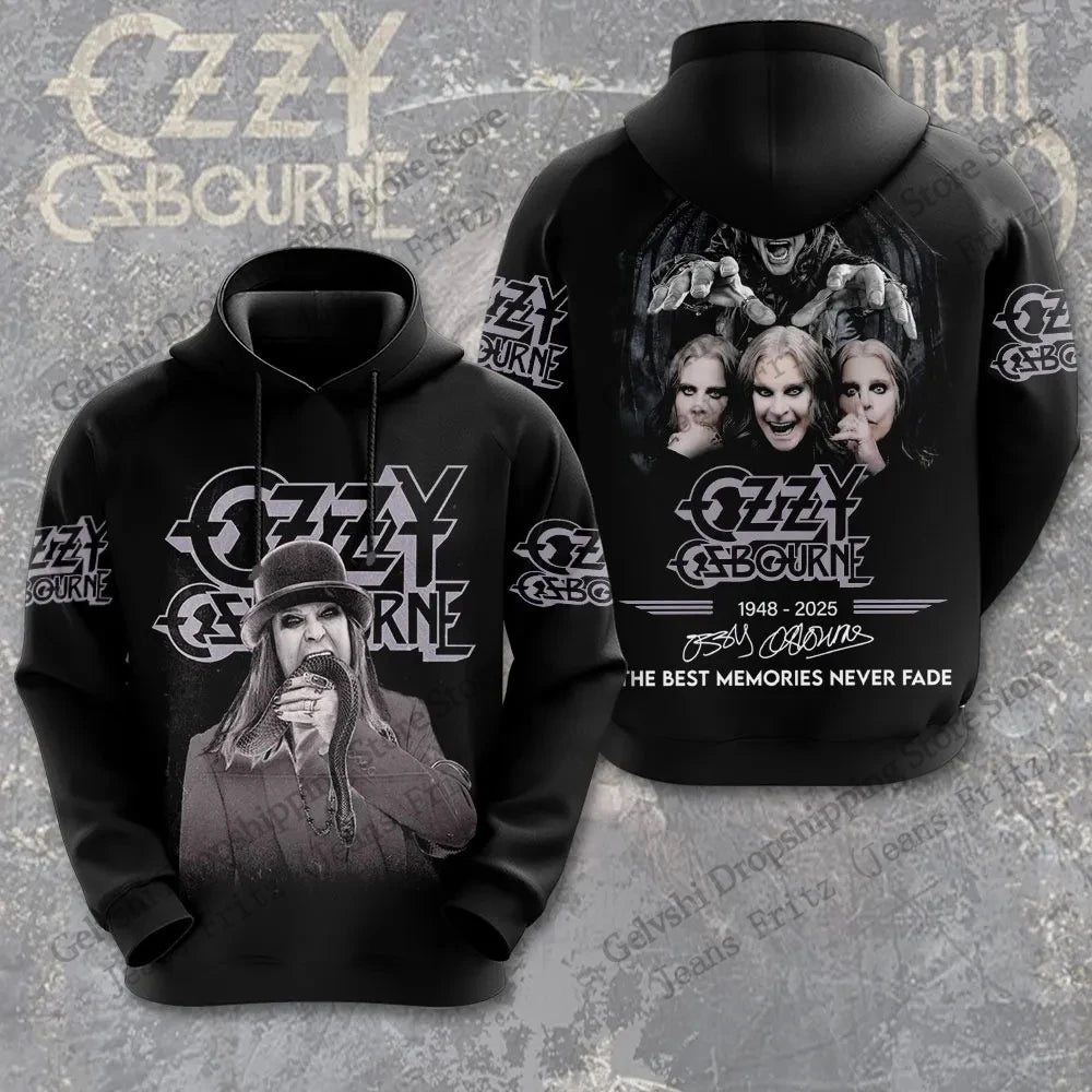 Vintage Rock Band Ozzy Osbourne 3d Print Hoodie Men Women Fashion Hoodie Sweatshirt Music Tracksuit Mens Hoodie Winter Clothes