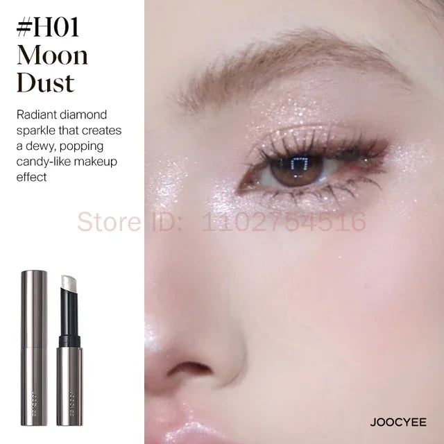 JOOCYEE Jelly Highlighter Stick Long-wearing Weightless feel on the skin Long-lasting Waterproof Champagne Cosmetics Face Makeup