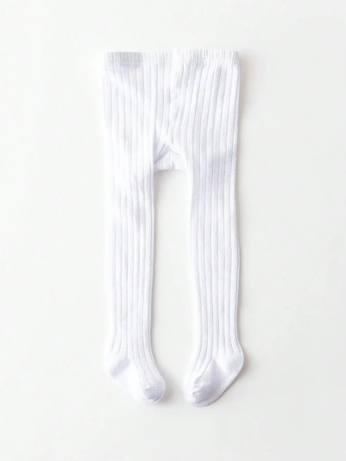 1-Piece Baby Girl's Simple Basic Vertical Stripesd Bottoming Pantyhose, Suitable for Girls' Daily Life