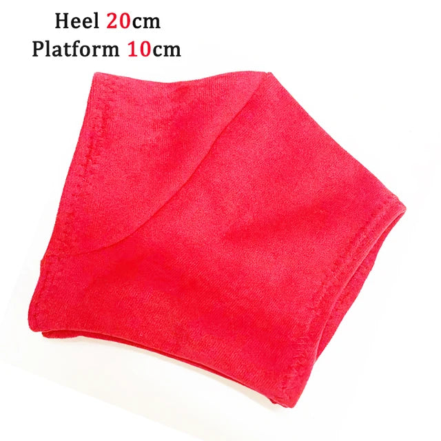 Shoes Cover 20CM High Heels Super High Heels Cover Pole Dancing Boots Protection Cover Training Protector Shoes Wear-Resist