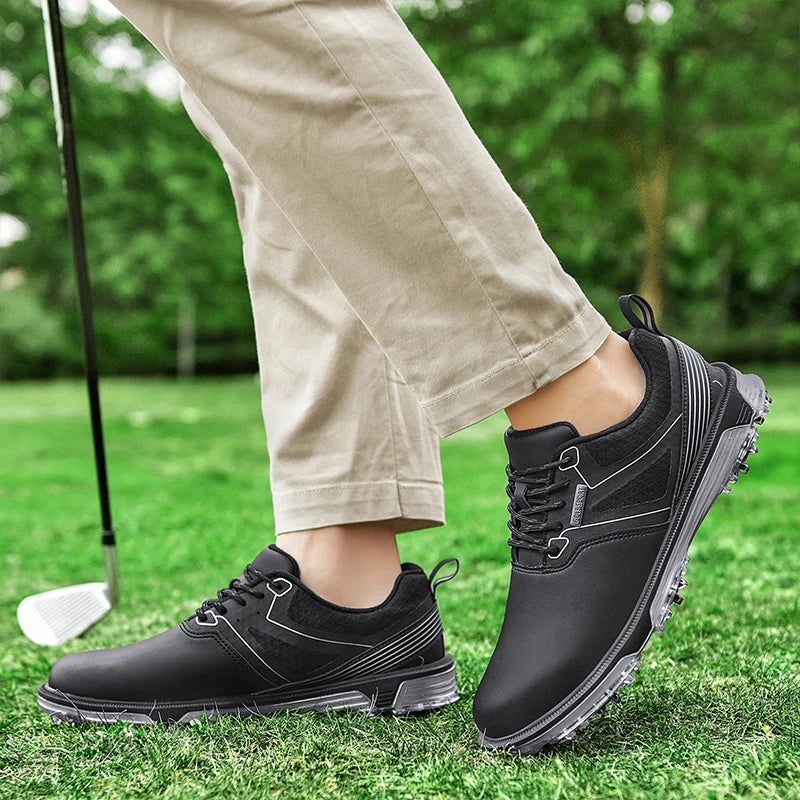 Classic Leisure Golf Shoes Men Professional Waterproof Golfer Footwears Walking Sneakers Comfortable Non-Slip Golf Luxury Shoes