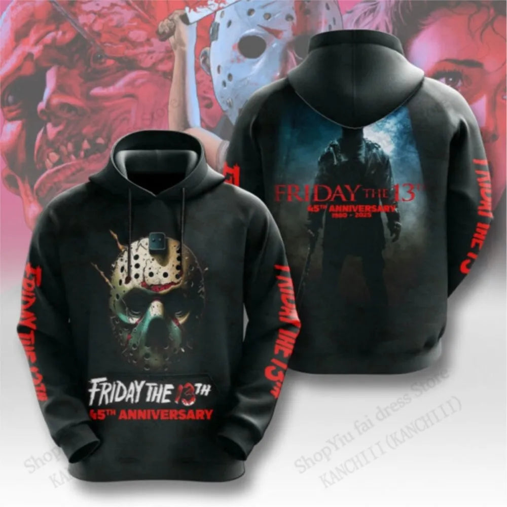 Friday The 13th Jason Voorhees 3d Print Graphic Hoodies Men Women Fashion Halloween Hoodie Sweatshirt Coat Women Sweats Clothing