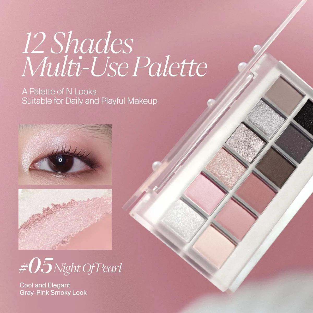 JOOCYEE New 12 Shades Eeyeshadow Palette The World is My Oyster Collection Waterproof Long Lasting