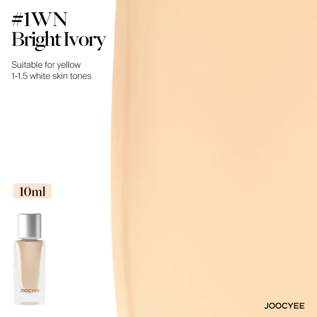 JOOCYEE "Little Silver Cap" Foundation Elastic Long-Lasting Dynamic Skin-Adaptive  Waterproof & Sweatproof
