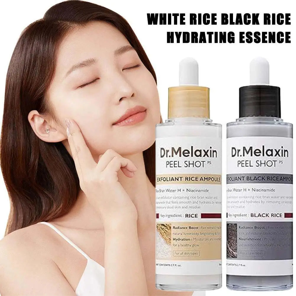 Dr. Melaxin Korean Rice Exfoliating Serum - Gentle Exfoliation, Blackhead Removal, Hydrating, Pore Shrinking Skincare