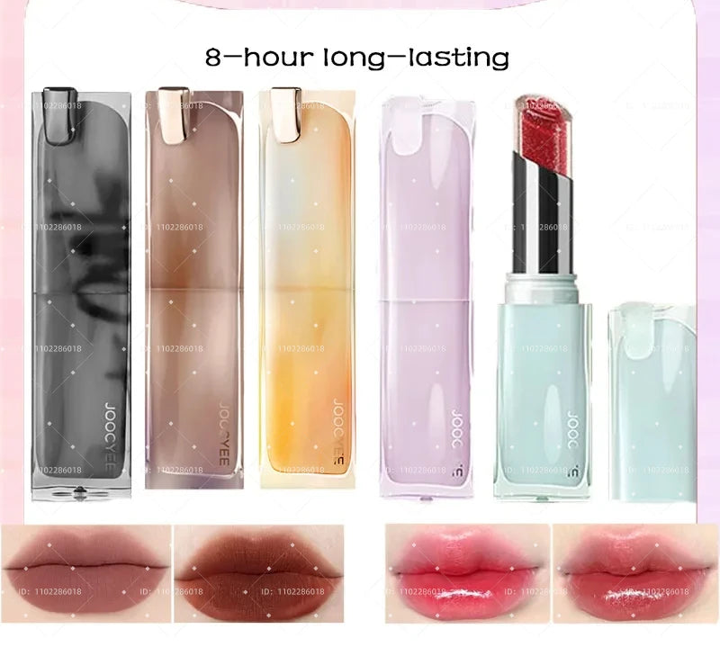 JOOCYEE Love Sandwich Lipstick Cute Limited Moisturizing Long-lasting Non-stick Cup Jelly Lip Glaze Natural Nude Color Makeups