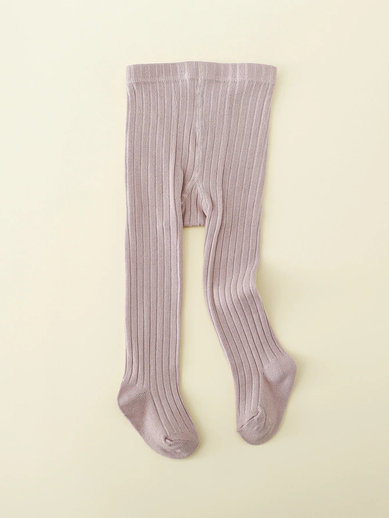 1-Piece Baby Girl's Simple Basic Vertical Stripesd Bottoming Pantyhose, Suitable for Girls' Daily Life